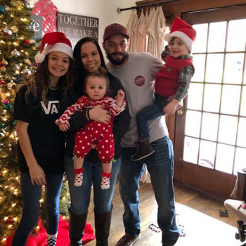 Owner David Cogburn with his family at Christmas